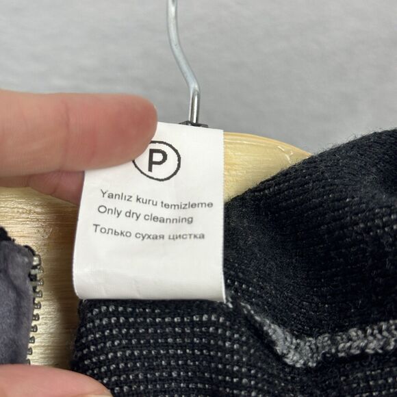 Enrico Rossini Wool Blend 1/4 Quarter Zip Men’s XL Sweater Elbow Patches Gray - Picture 13 of 16